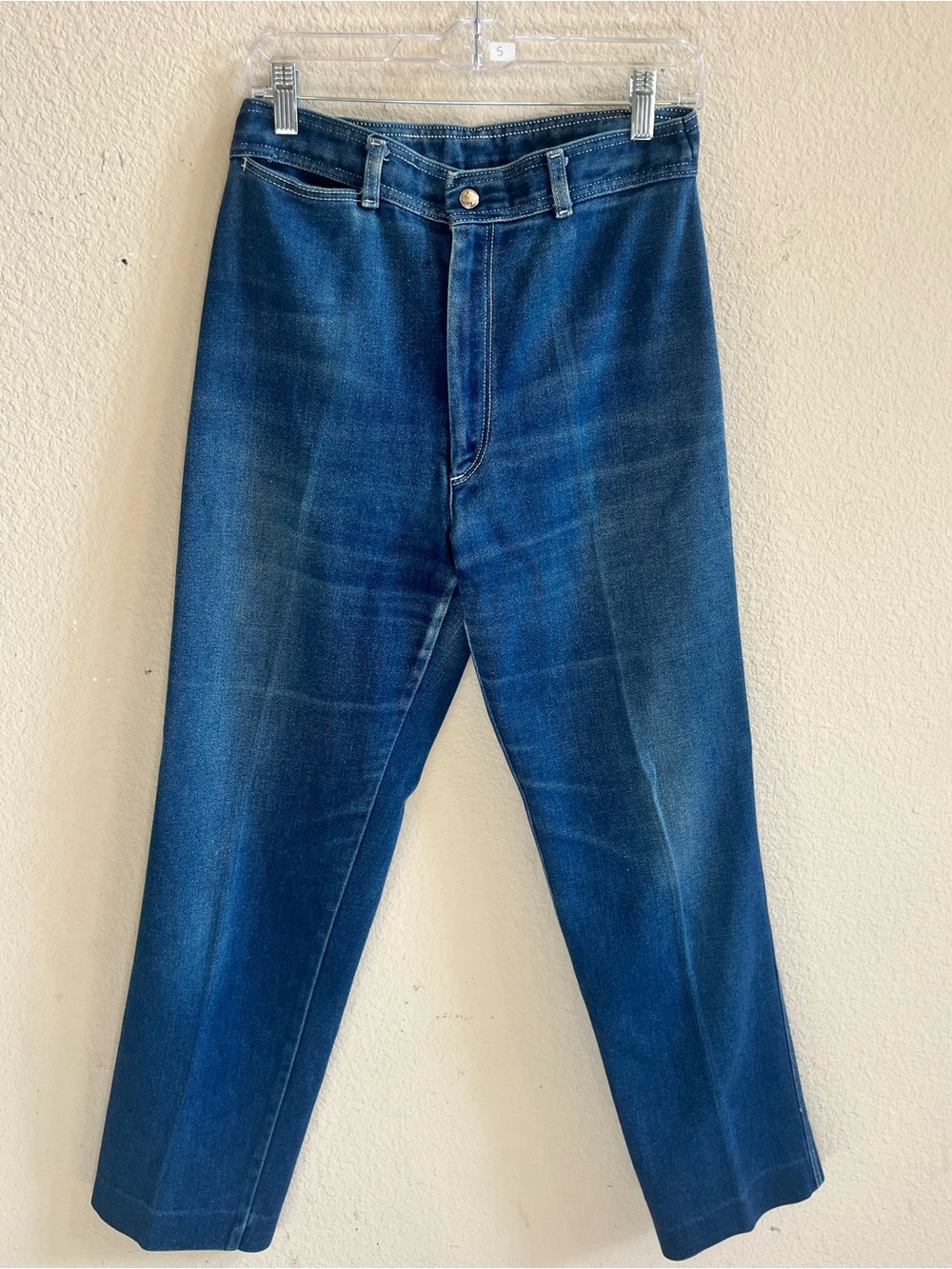 Vintage Lord Issac High Rise Wide Leg Jeans – Medium Wash – Retro Denim - Picture 2 of 10